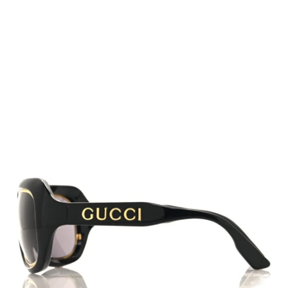 New Authentic GUCCI Acetate Aviator Sunglasses GG1108S Black